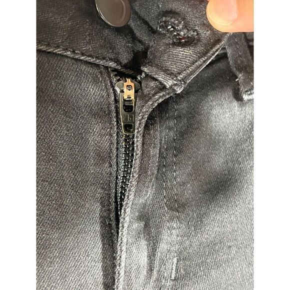 Joe's Flawless The Icon Skinny Ankle Jeans Women's W27 Black Frayed Hem Mid Rise - Picture 6 of 13